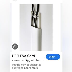 IKEA UPPLEVA Cord Cover Strip - White